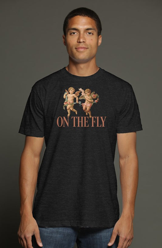 on the fly - Black - triblend t shirt